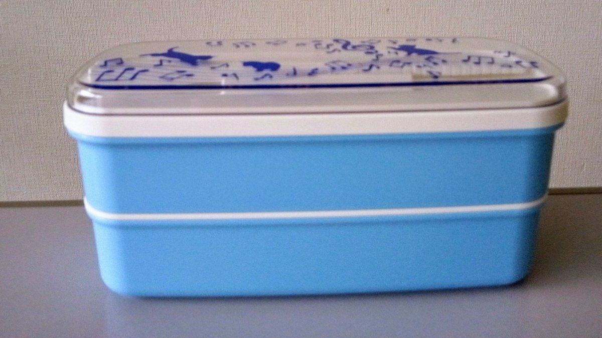 画像2: 2段箸付きランチボックス(ネコ&音符)(数量限定) (2)