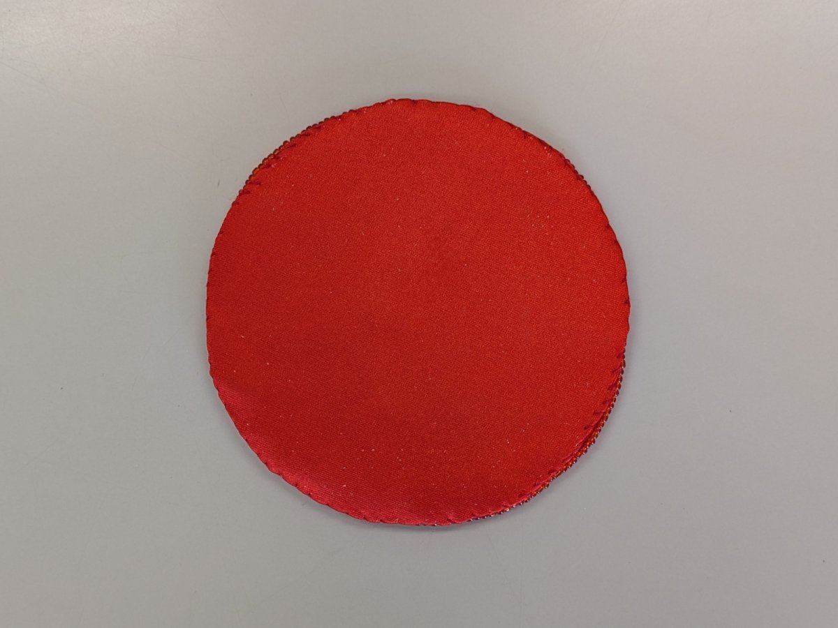 画像2: 手作りビーズコースター/レッド＆ブラック（数量限定） (2)