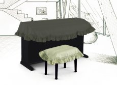 画像1: デジタルピアノ椅子カバー (1)