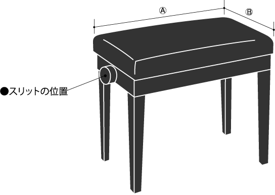 椅子カバーサイズ確認箇所